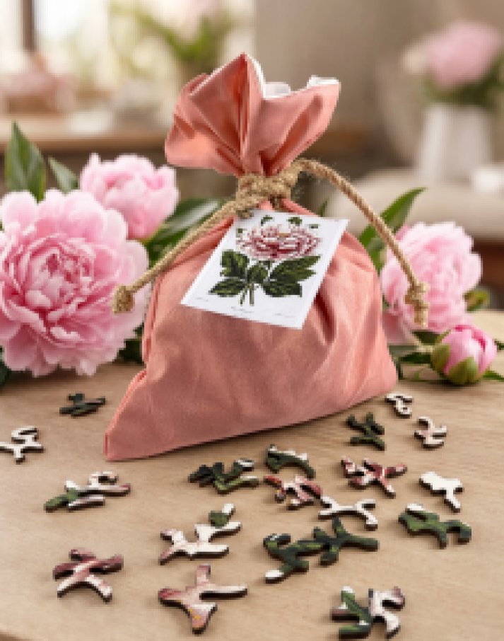 Puzzle Puzzle et Sens présenté dans son pochon textile